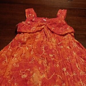 Dress 7/8 gold and rustic color